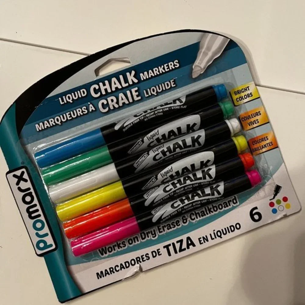 FREE with‎ any purchase - Liquid Chalk Markers - Set of 6